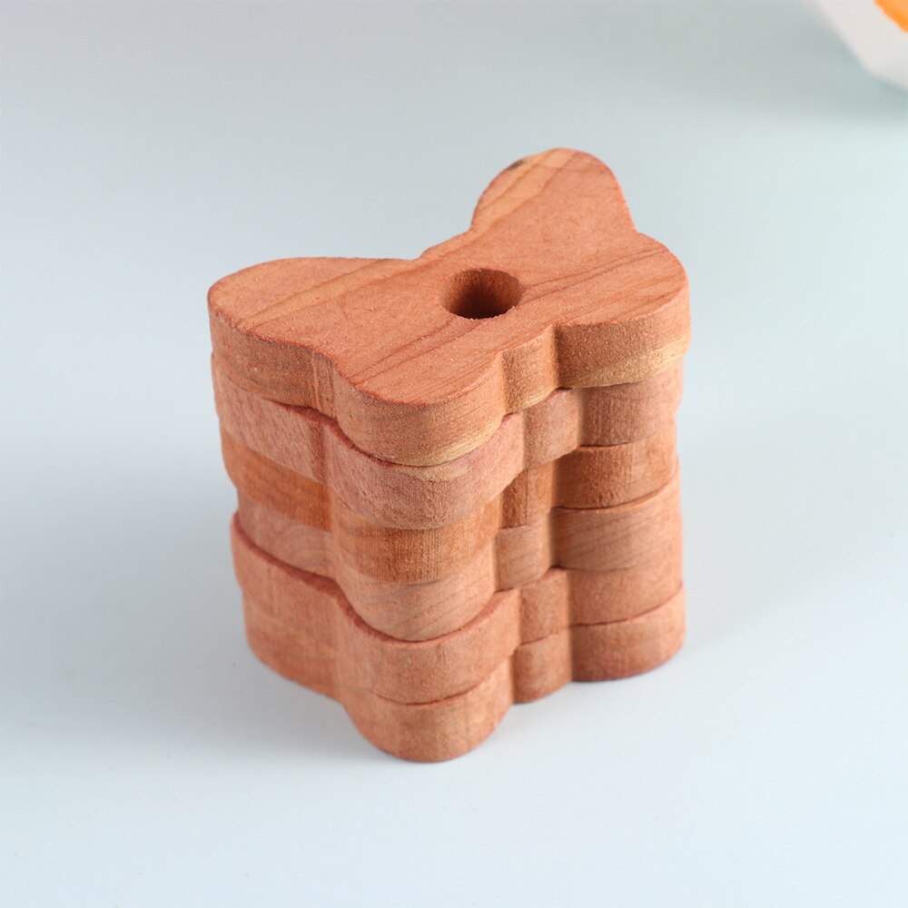 20Pcs Motbestendig Houten Blokken Vorm Blokken Diy Cederhout Plakjes Deodorant Blokken Voor Kast Lade Schoenen