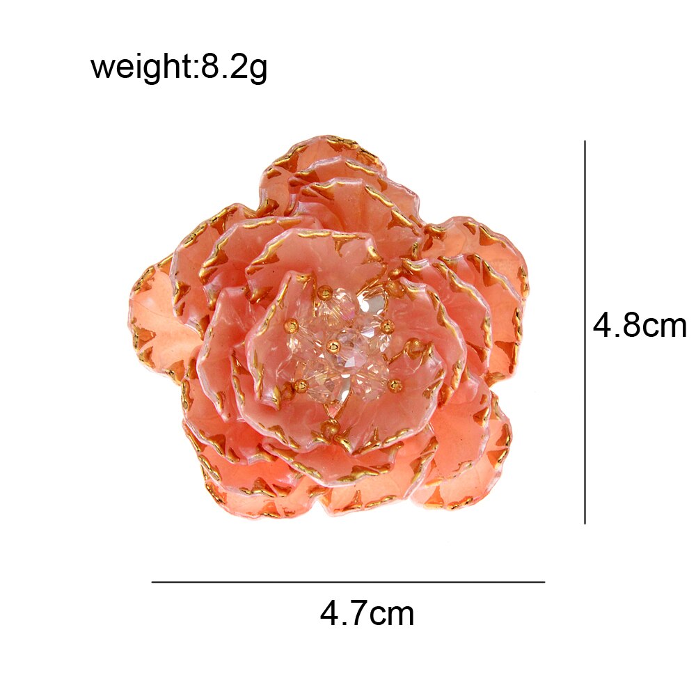 CINDY XIANG – broche de Bouquet de fleurs en résine, broche de Bouquet