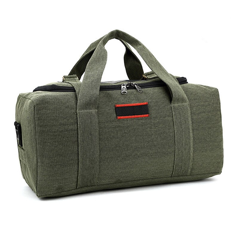 Canvas Reistas Weekend Tas Grote Capaciteit Weekendtas Schouder Mannen Waterdichte Messenger Bags Vrouwen Reizen Tote: army green small