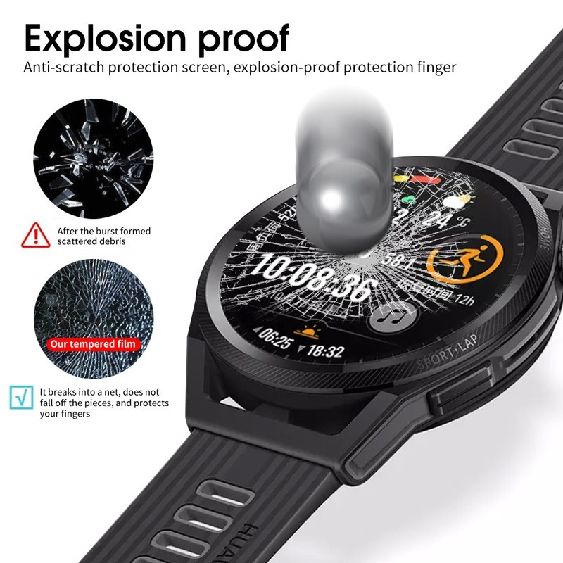 Vetro temperato per Huawei Watch GT 2 3 GT2 GT3 Pro 46mm GT Runner Smartwatch HD Protezione schermo trasparente Pellicola antideflagrante