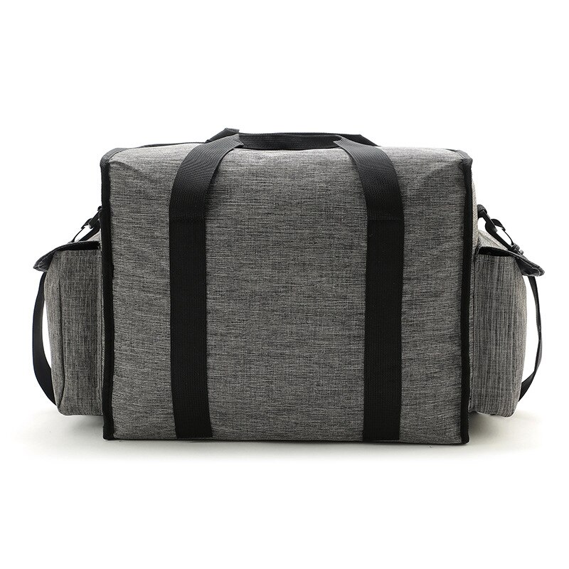 Saco refrigerando macio isolado do almoço do piquenique do saco do refrigerador grande para acampar/churrasco/atividades exteriores da família, cinza