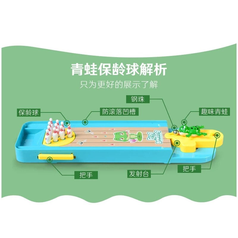 Mini Schreibtisch Bowling Spiel Spielzeug Lustige drinnen Eltern-Art-Interaktive Tisch Sport Spiel Spielzeug Bowling Pädagogisches Für freundlicher