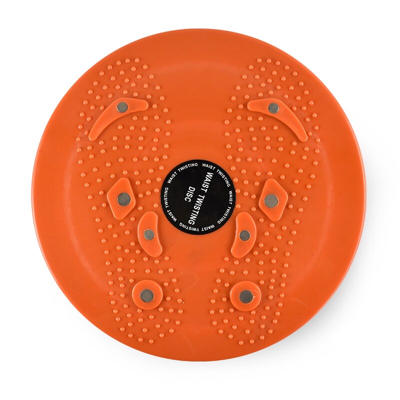 Talje vridning disk balance træningsudstyr til hjemmet krop aerob roterende sports magnetisk massageplade træning wobble: Orange