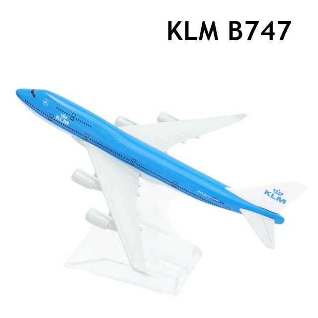 Russian Transaero Airlines Aircraft Alloy Diecast Model 15cm Aviation Collectible Miniature Souvenir Ornament: KLM B747