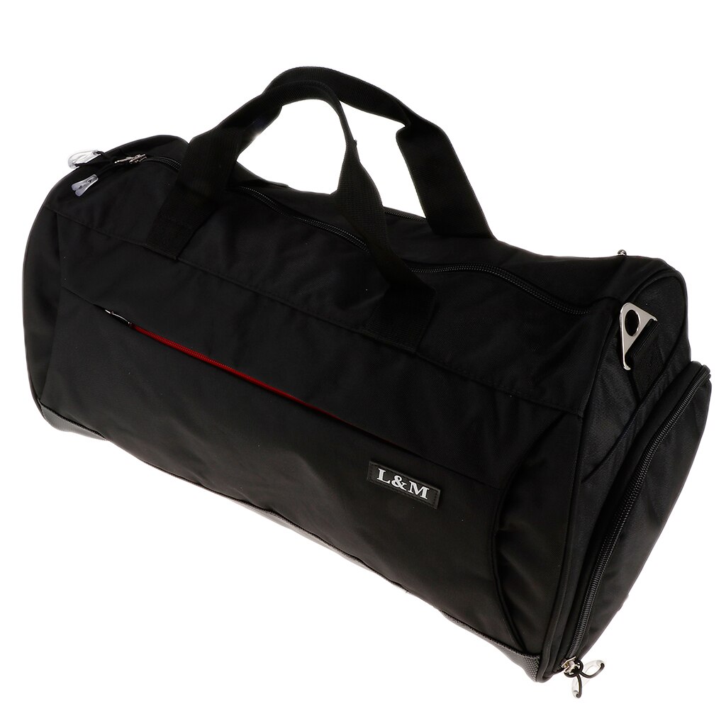 Waterproof Large Gym Bag Travel Shoe Compartment Workout Duffle Hand Bag for beach Swimming Pool Gym Multi-function Sport Bag: Black