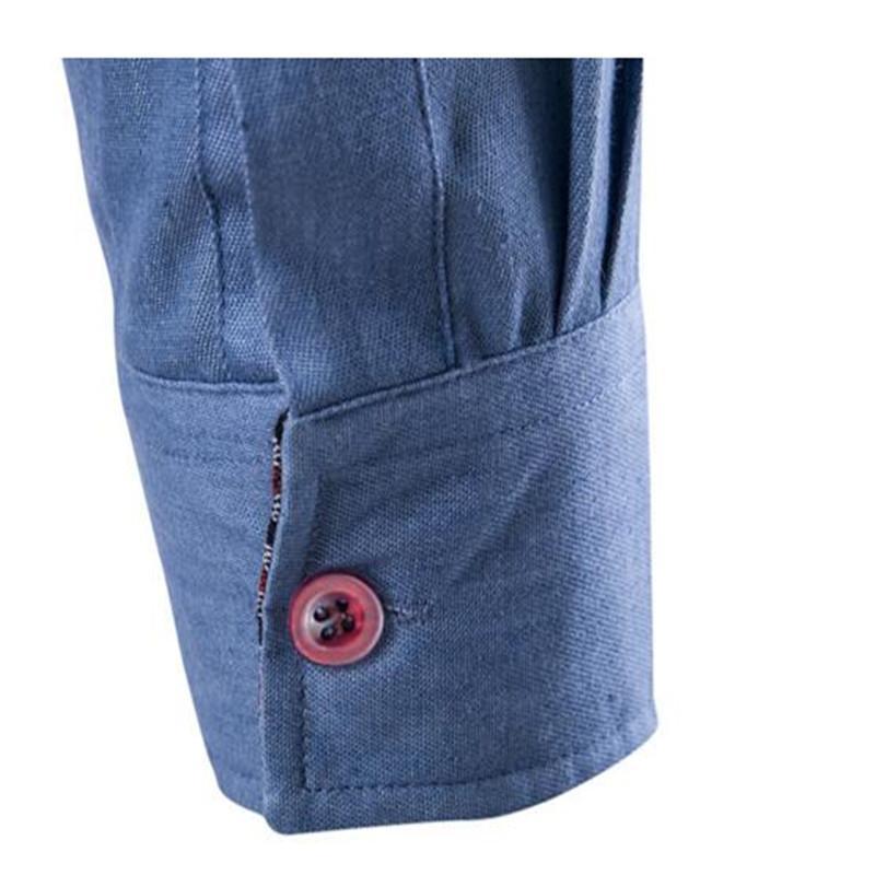 Men's Denim Long Sleeve Shirt Brand Clothing Male Slim Fit Shirts Denim Workwear Men Jeans Shirt Camiseta Masculina