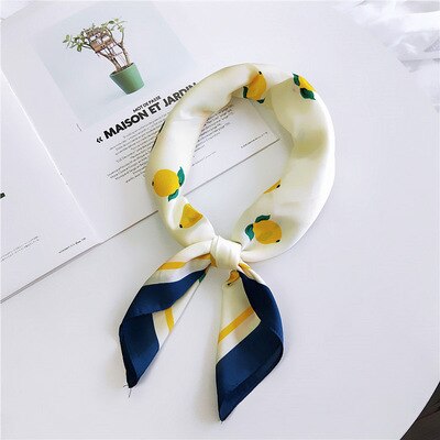 Femme hiukset solmio nauha kaula wear bandana naisten silkkihuivi print hijab huivi neliöpää tyylikäs nainen: 14
