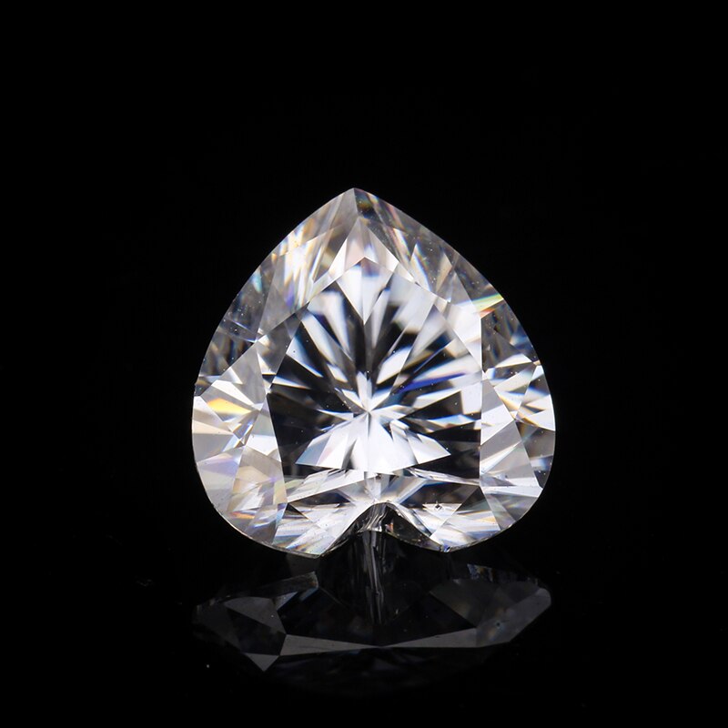 Zhanhao Schmuck Herz schneiden 1ct VVS D-L Farbe Moissanite verlieren Edelstein Freies Feuer Diamant oben hoch