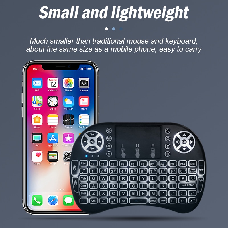 Drahtlose Mini-Tastatur Flugmaus 2 4g großes Touchpad Digital computer Trocken batterie USB-Aufladung Dual-Purpose-Tastatur