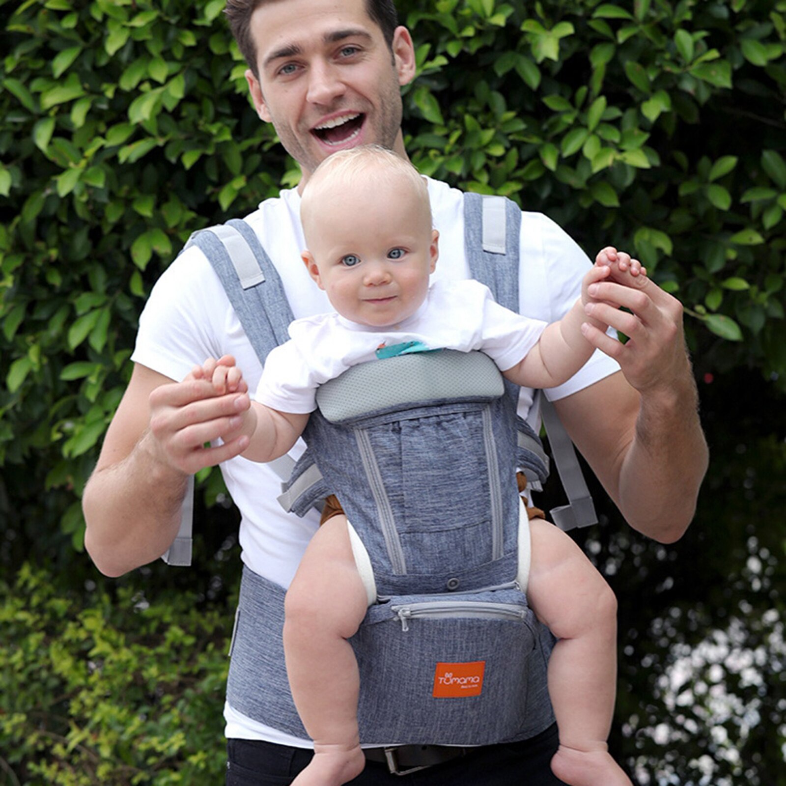 Baby Carriers for All Seasons, 3-in-1 Baby Wrap Carrier 0-36month