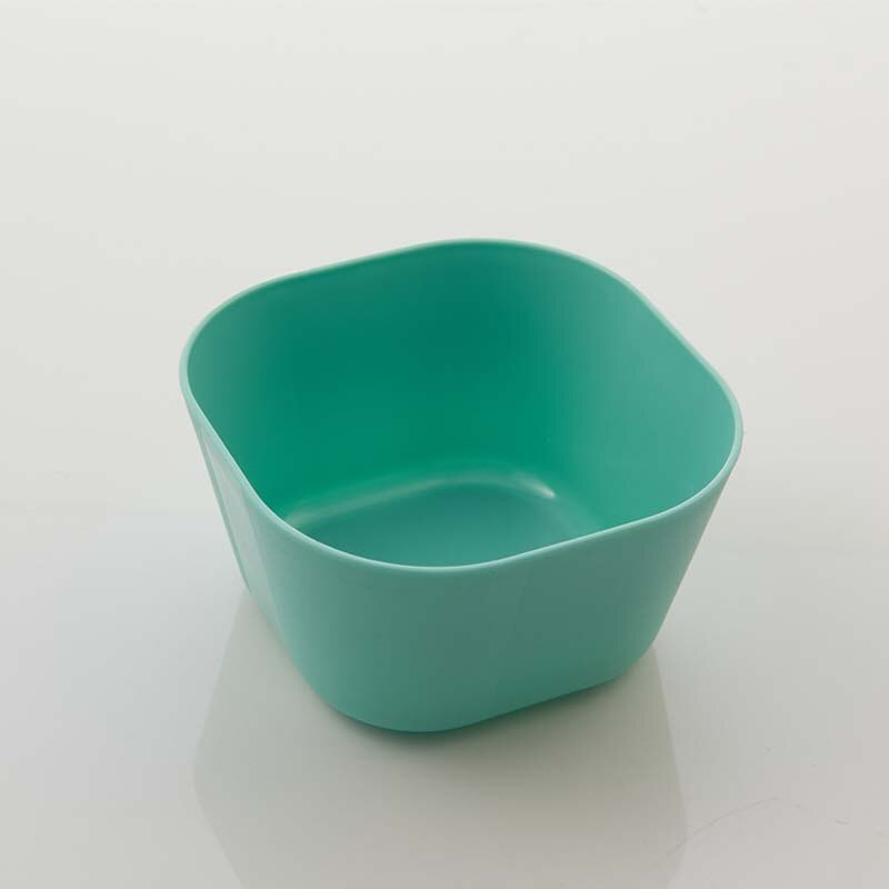 Household square plastic fruit vegetable salad bowl kitchen pot snack dried plate simple style: Default Title