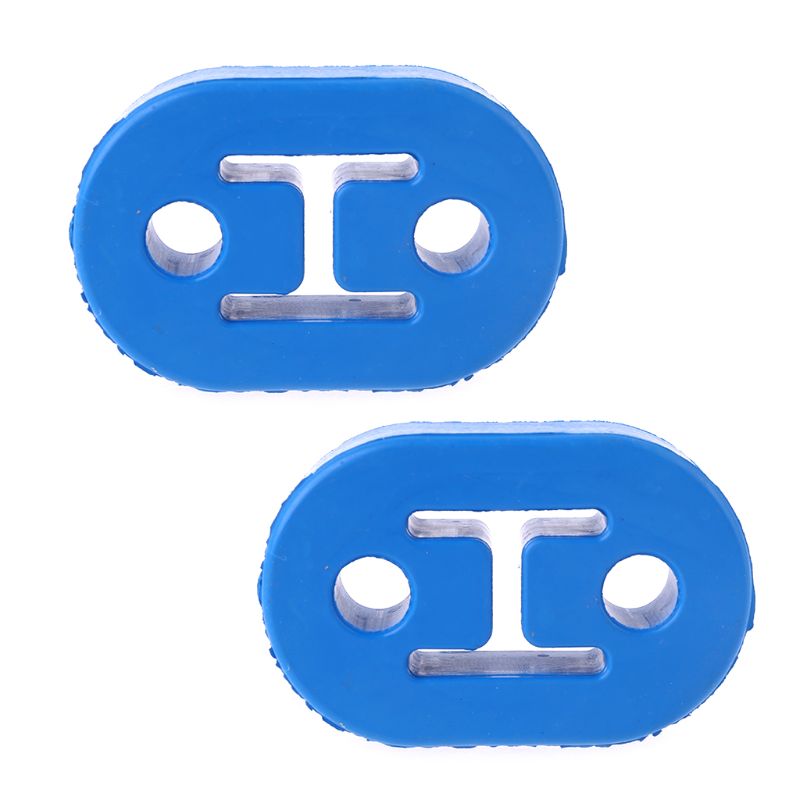 2x Heavy Duty Exhaust Hanger Bushing Support 2 Holes Bracket Rubber Mount E7CA