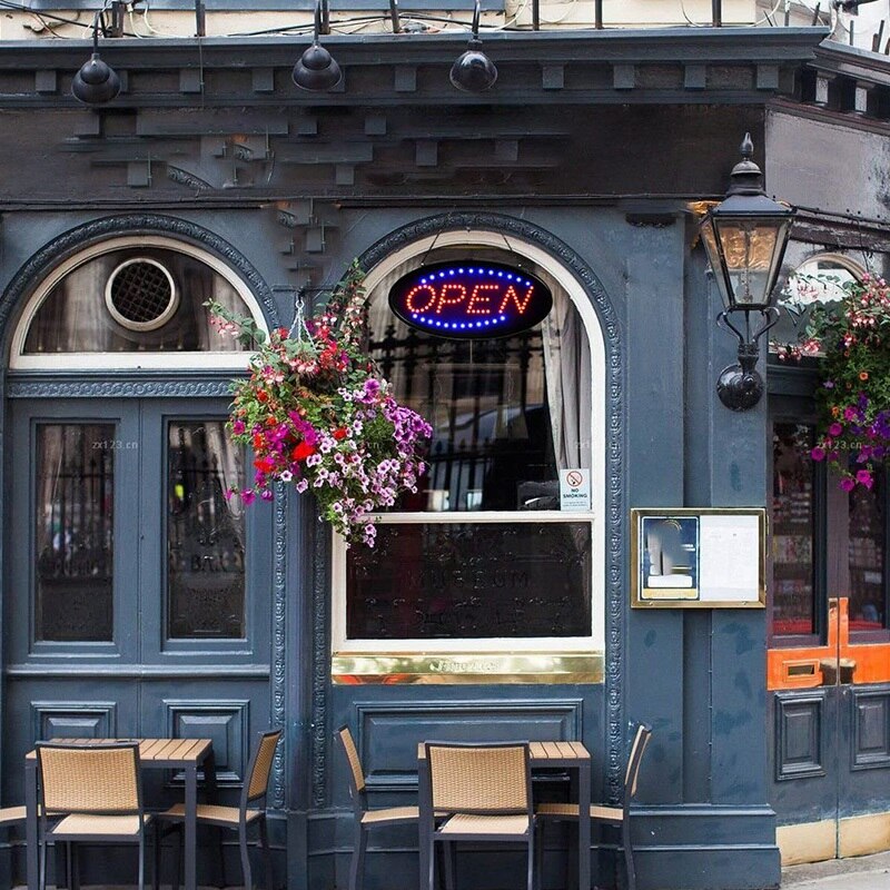 Led Business Open Sign Advertisement Board Electric Display Sign Us Plug,for Business, Shop, Bar, Hotel