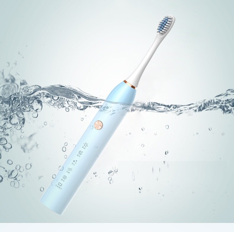 Electric Toothbrush Adult Smart Sonic Vibration Waterproof Toothbrush USB Charging 5-speed adjustment