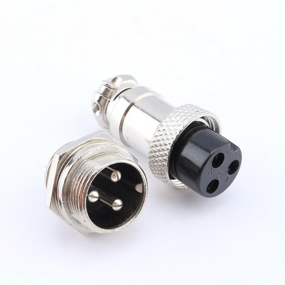 1Set GX16-3P 3Pin 16Mm Male & Female Wire Panel Connector Plug Ronde Luchtvaart Connector Socket Plug