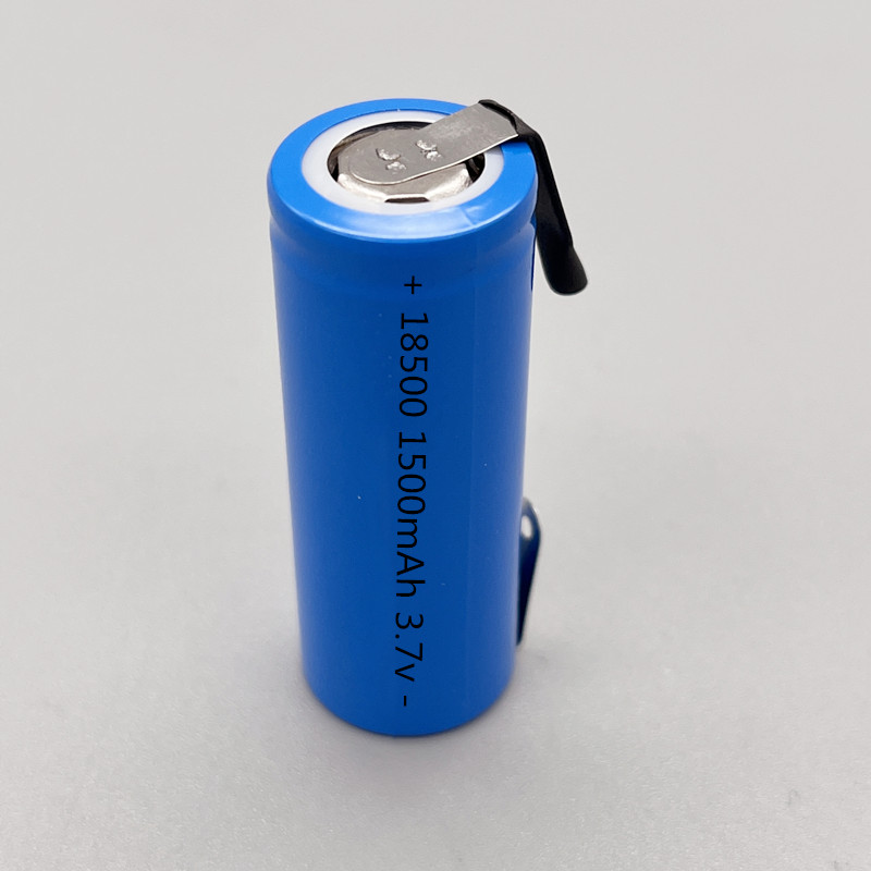 Paquete de batería de litio recargable ICR 18500 ICR18500 1500mAh 7,4 V 3,7 v con protección inteligente: Beige