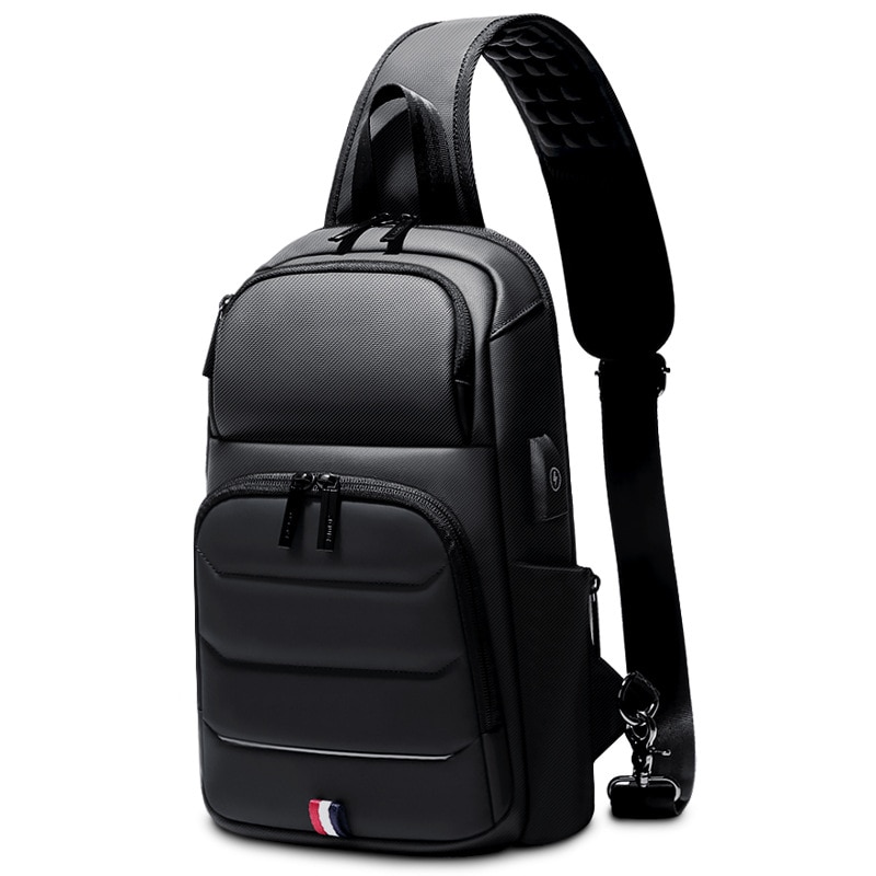 Male Chest Bag travel Crossbody Bags for Shoulder Bags High capacity USB Charging Messenger bag Oxford sports Sling Bag