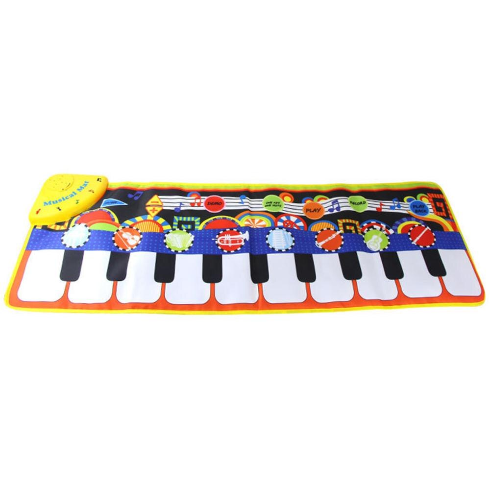 Te Dragen 10 Wit Piano 'S Kan Worden Gespeeld 5 Modi 19 Piano Keyboard Speelgoed Muziek Mat Kids Vroege educatief Speelgoed