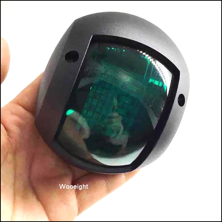 Wooeight 2Pcs Red Green 8 LED Navigation Lights Lamp IP66 Boat Marine Indicator Spot Light For Marine Boat Yacht Sailing Trailer