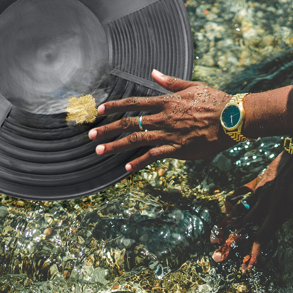 Plast guldpande bassin nugget minedrift uddybning efterforskning til sand guldminedrift manuel vask guldpanning udstyr