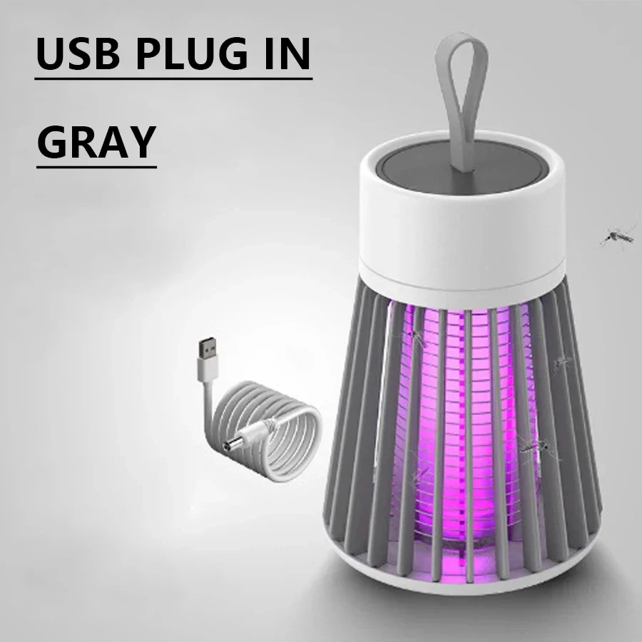 Muggenmoordenaar Lamp, Elektrische schok Insect Zapper USB, Slaapkamer Buitengebruik, Twee-in-één insectenval voor moeders Wespen Muggen, Draagbaar: Warm Light