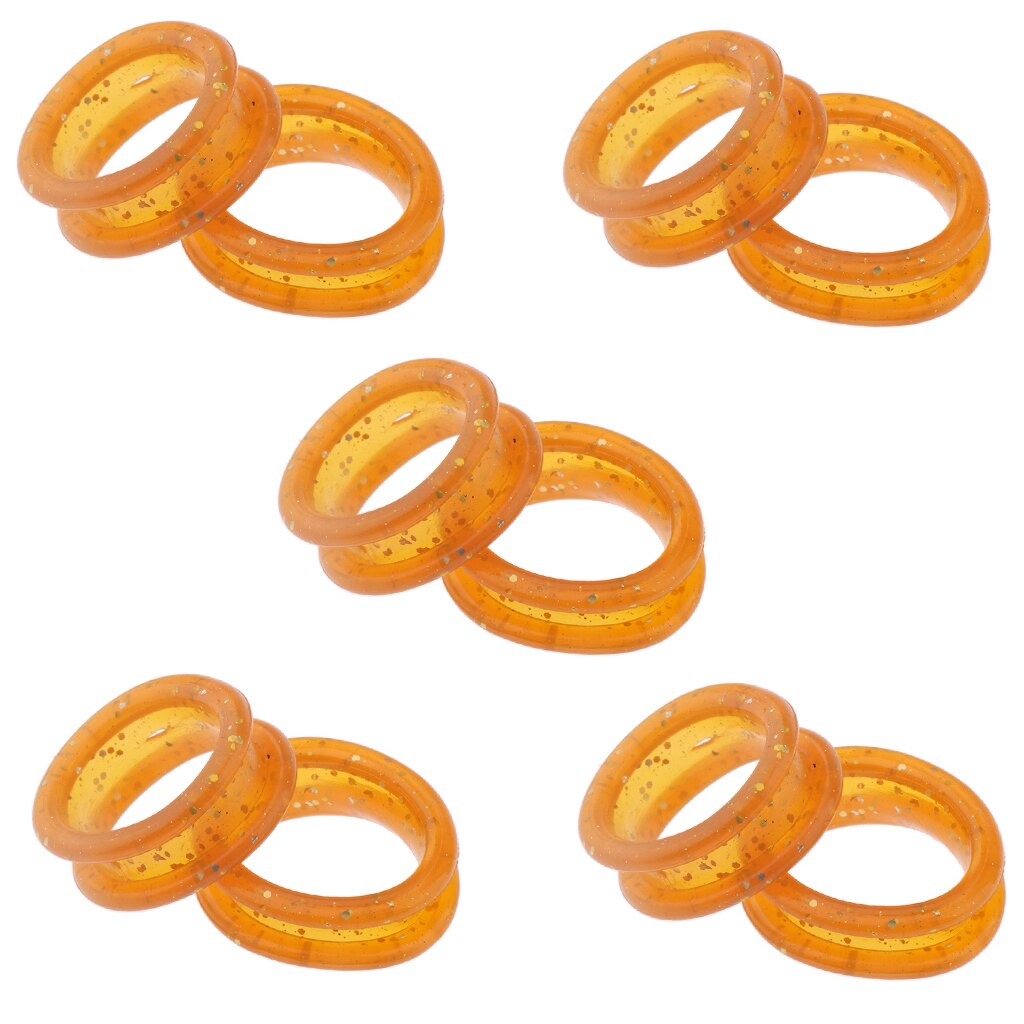 Lote de 10 unidades de tijeras para peluquería en colores surtidos, anillos de sujeción para dedo, insertos de goma blanda para anillos
