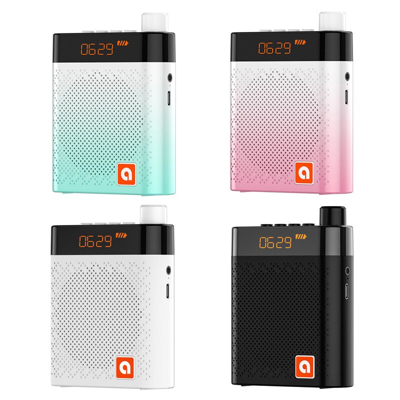 K6 Bluetooth Fm Radio Luidspreker Microfoon Voice Versterker Booster Megafoon Luidspreker Voor Teaching Tour Guide Sales Pro