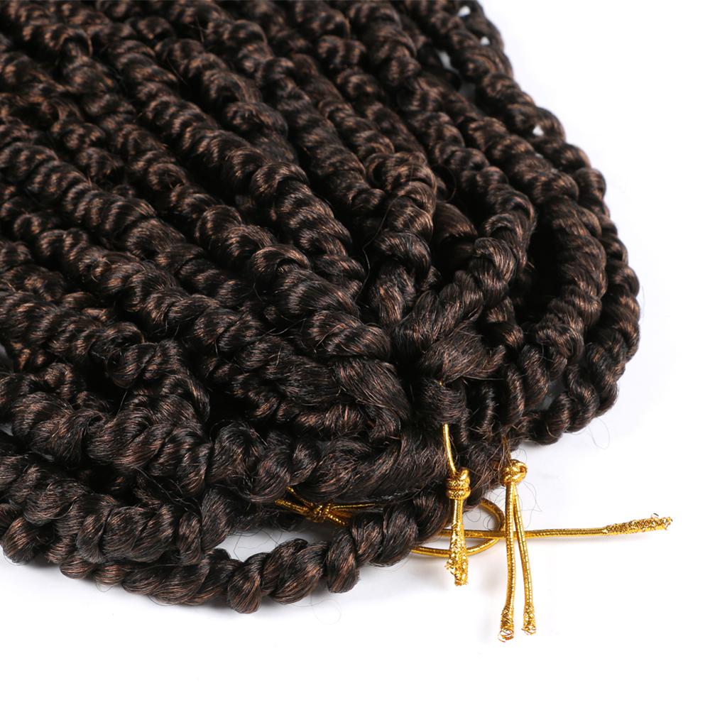 Passion Twist Braids X2 Crochet Braiding Hair Synthetic Crochet Hair Extensions High Temperature Fiber Braiding Hair For Women