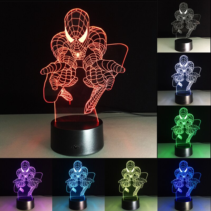 3d Lighting Fixture Football LED Table Night Lamp Remote Control RGB 7 Colors Changing Indoor Night Lights Illusion Lamp: Purple