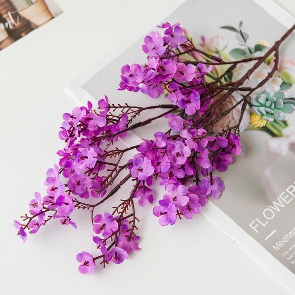 Kunstmatige Bloemen Tak Cherry Nep Planten Boeket Woonkamer Vaas Voor Thuis Bruiloft Decoratie Herfst