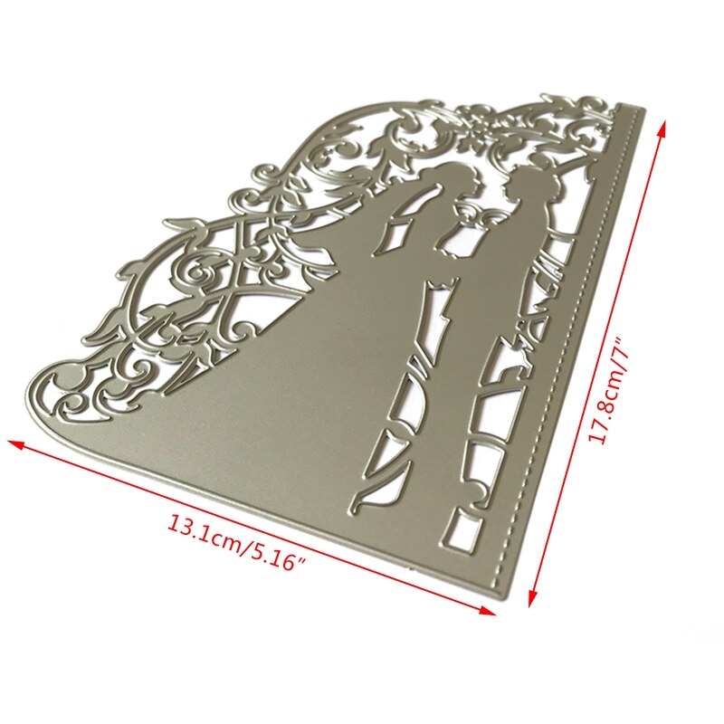 Wedding Bride Groom Metal Cutting Dies Stencil Scrapbooking DIY Album Stamp Card N7MD