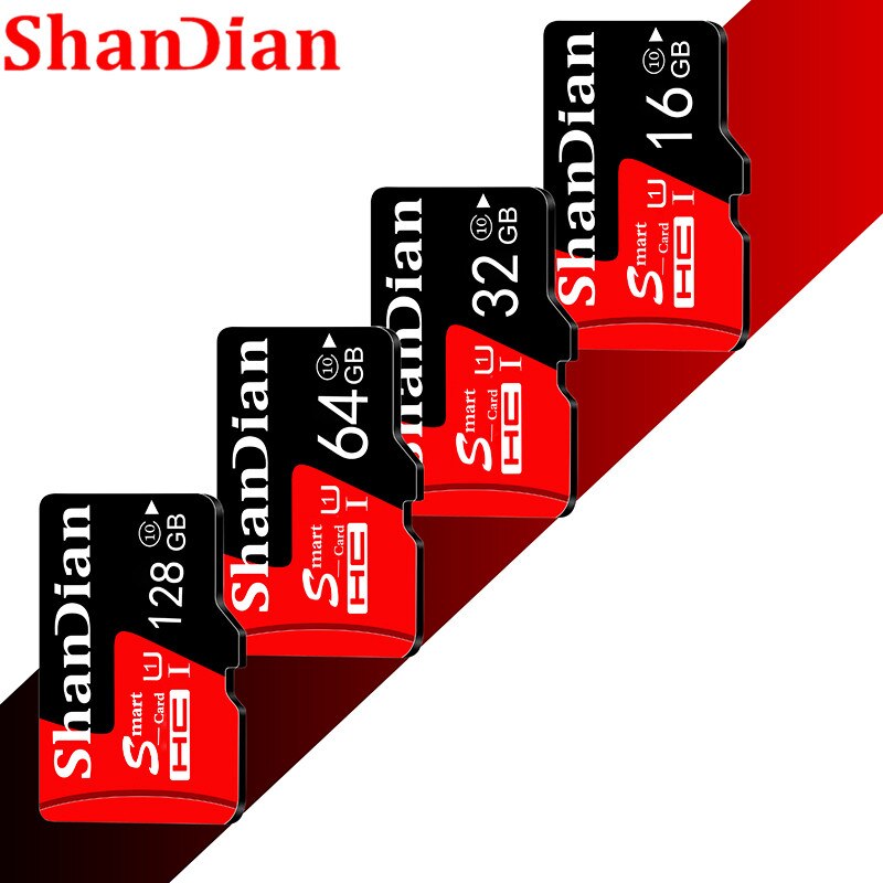 SHANDIAN-tarjeta de memoria micro sd C10, garantía de , 32GB, 8GB, 16GB, 32GB, 64GB, 128GB, lápiz usb, tarjeta TF
