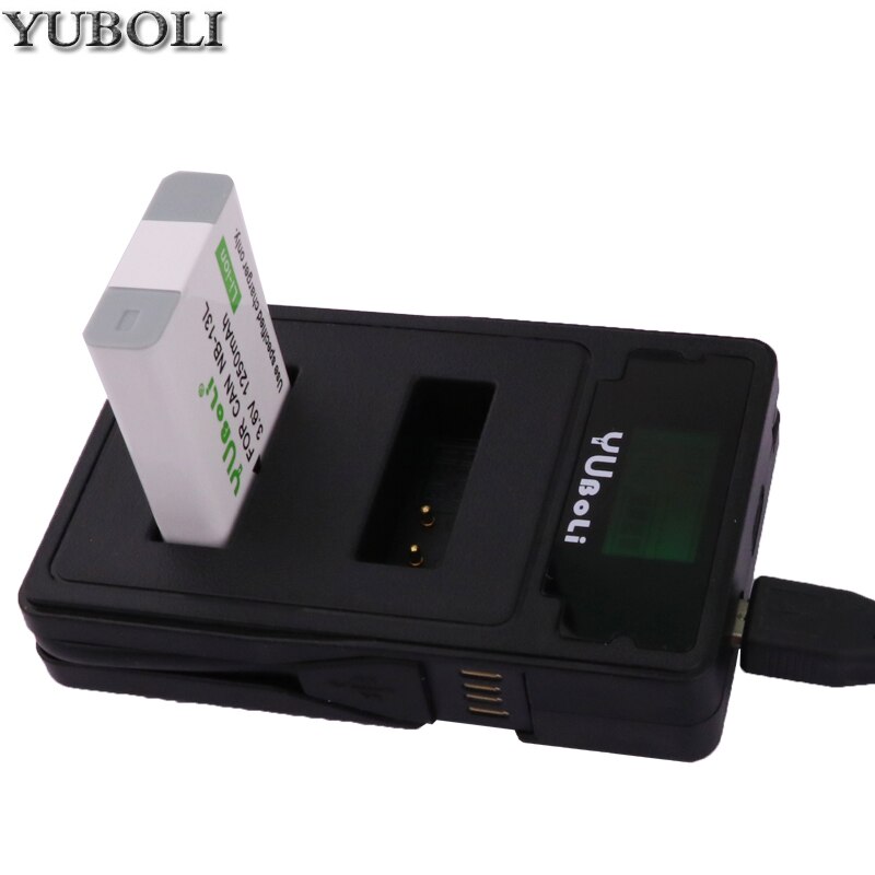 Batterie nb -13l nb 13l nb13l + chargeur lcd double usb pour canon powershot  g5x g7x g9x g7 x mark ii  g9 x,sx620 sx720 sx730 hs: Chargeur et 1 batterie