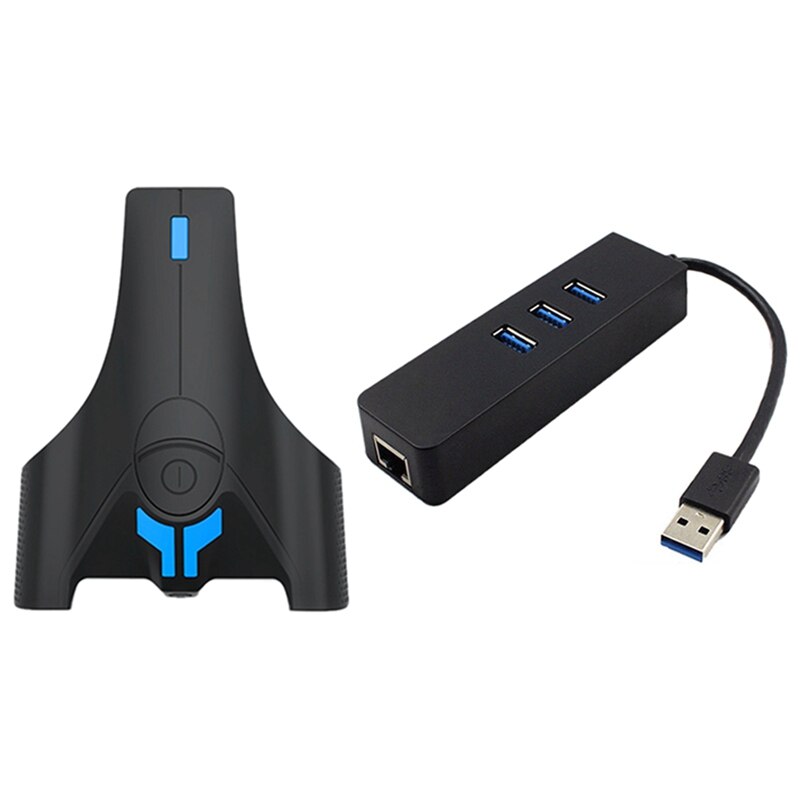 1 stücke Tastatur und Maus Adapter mit 3,5 Mm Mic & 1 stücke 3 Häfen Usb 3,0 Hub Gigabit Ethernet lan Rj45 Netzwerk Adapter