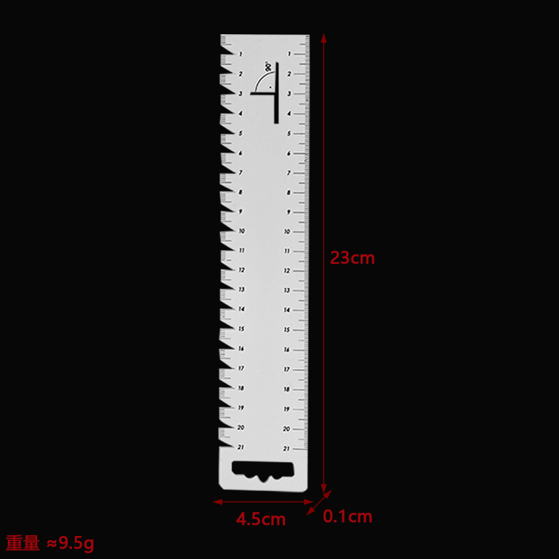 1PC DIY Sewing Patchwork Ruler Ultrathin Soft 21cm Sewing Tools Accessories Quilting Tools Handmade: Light Grey