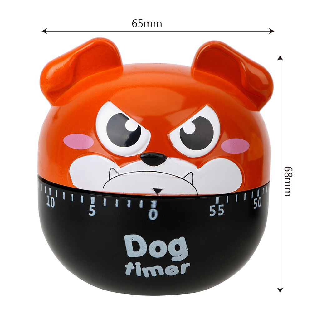 Cute Dog 55 Minutes Kitchen Timer Mechanical Timer Cooking Reminders Tools Practical Countdown Alarm Reminder