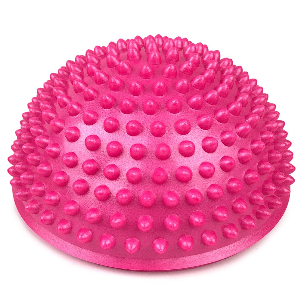 Inflatable half ball Yoga Foot Massage Ball 16CM Massage Balance Pods Body Rolling Foot Wake Spiky Point for Gym Fitness Pilates