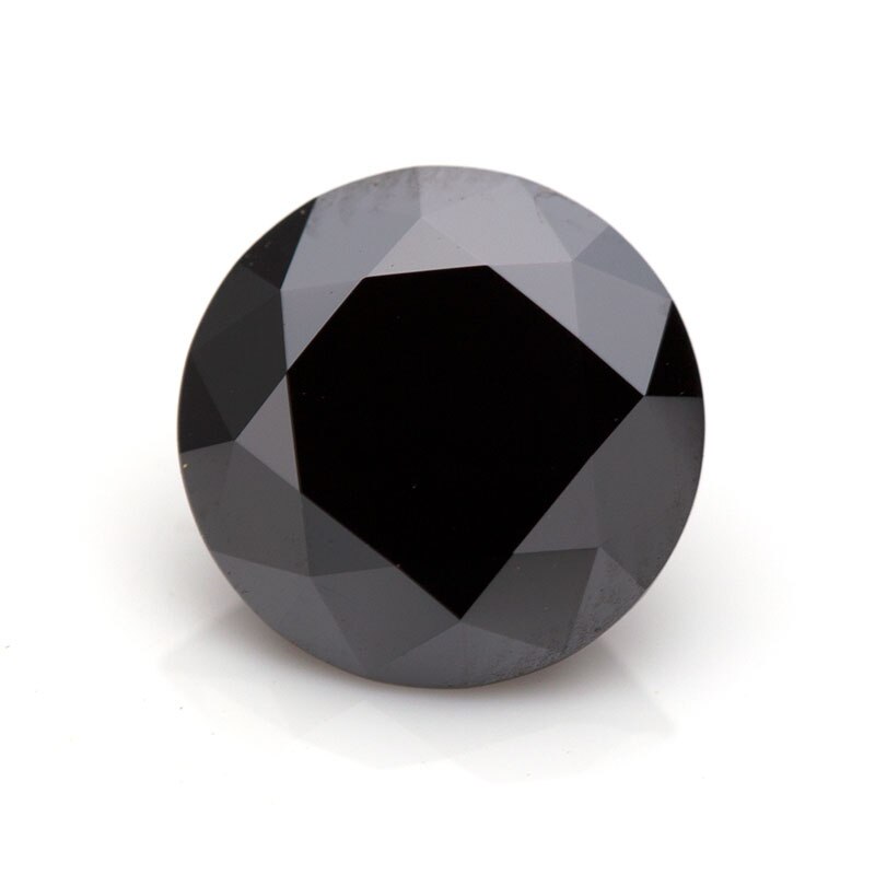 3mm Black Round cut Moissanite Black Moissanite Diamond price per carat factory supplying 2020newest moissanite men