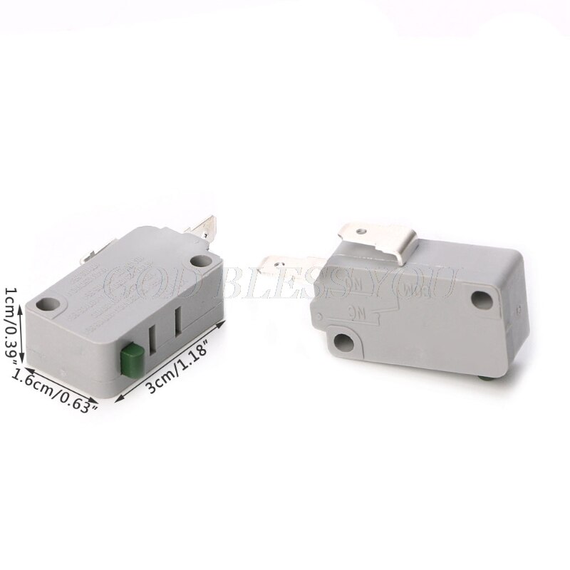 2Pcs KW3A Microwave Oven Door Micro Switch 125V/250V 16A Normally Open Switch