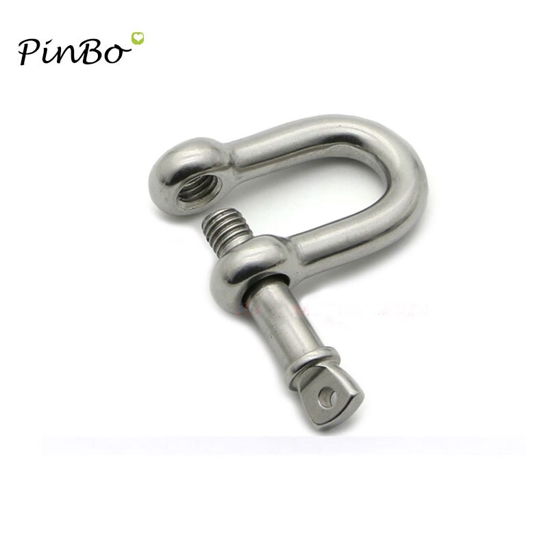 m10 ,2pcs 100% stainless steel 304 D- dee type shackle , antirust shackle , sus304 m10 dee shackle