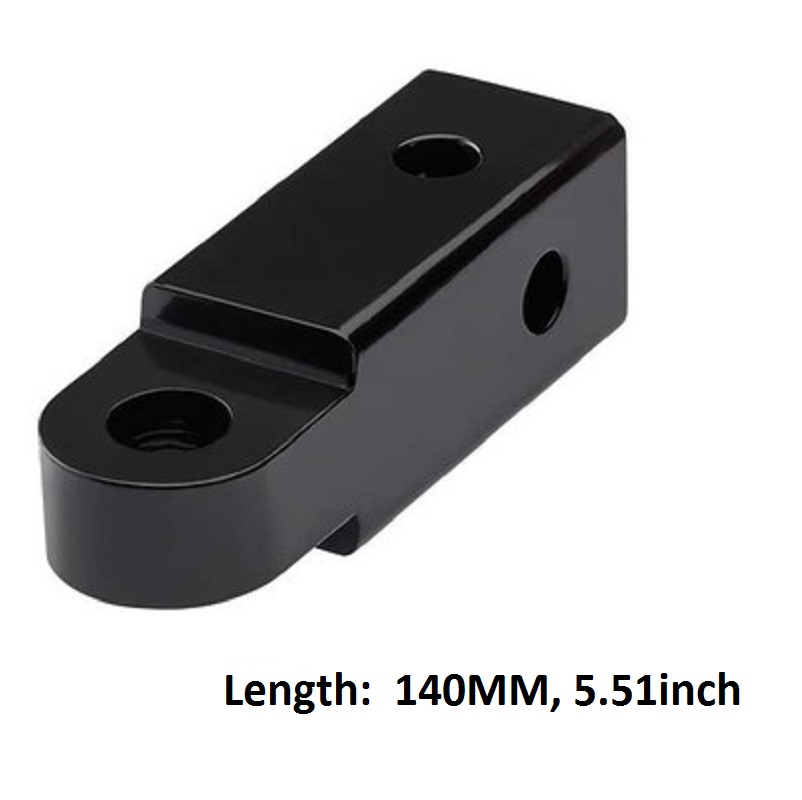 19Ton Solid Trailer arm hook, hooligan fast off-road vehicle after reloading the bar, motor boat traction connector: Silver