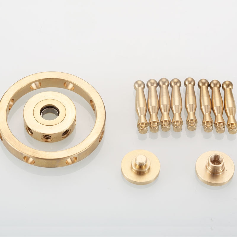 Spinner à main silencieux spirale réduite fidget en laiton pur roulement à billes toupie doigt spinner métal navire barre 2-3 minutes