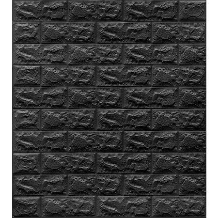 Self-Adhesive Black Wall Panel 3D Wall Paper NW06 445882505