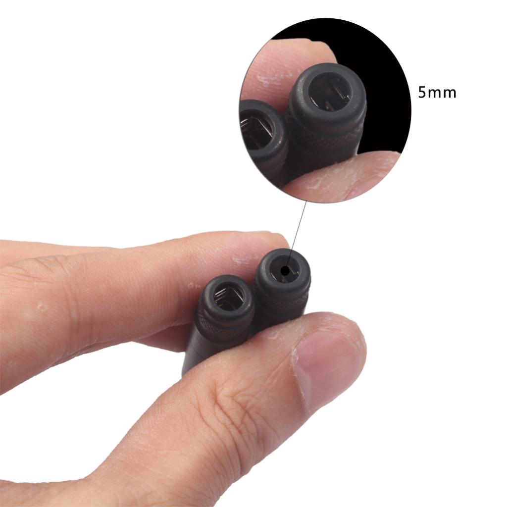 2x Mini XLR 3 Pin Plug Microphone Audio Shielded Connector Male/Female Black