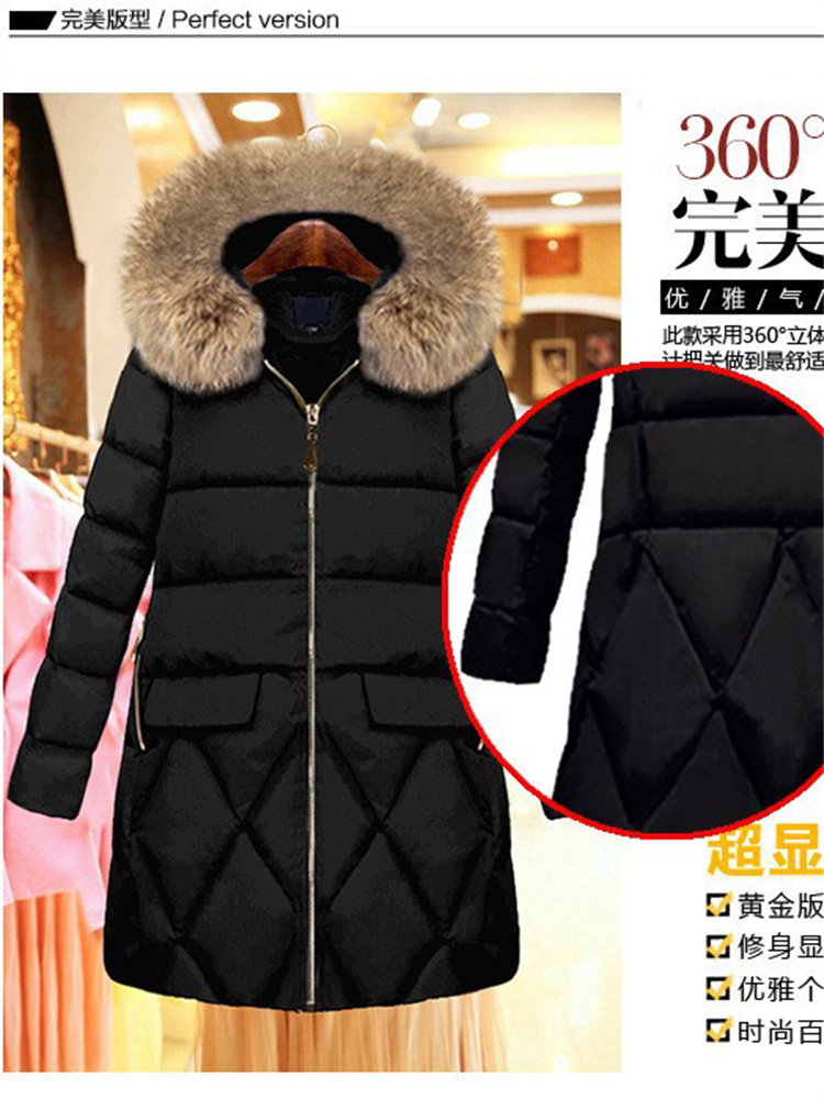 2022 Winter Toevallige Zwarte Katoenen Jassen Vrouwen Temperament Mid-Length Hooded Down Katoenen Jas Dikke Warme Outer Wear Tops vrouwelijke