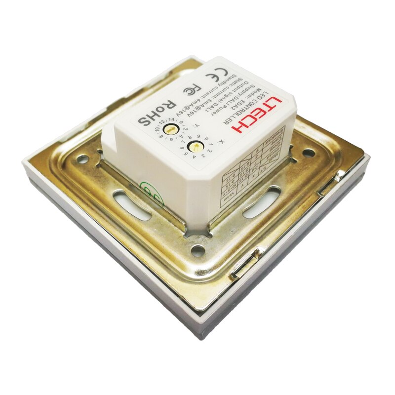 DALI Dimmer EDA2 Wall Mount Touch Panel 2 Channel On/Off Switch Dimmer LED Controller DALI Signal Driver for LED Light