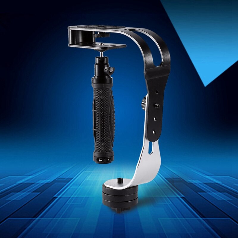 Pro videokamera handhållen stabilisator stadig universal för smartphone aluminium dv dslr slr gimbal 2.1 lbs för feiyu/zhi yun: Default Title