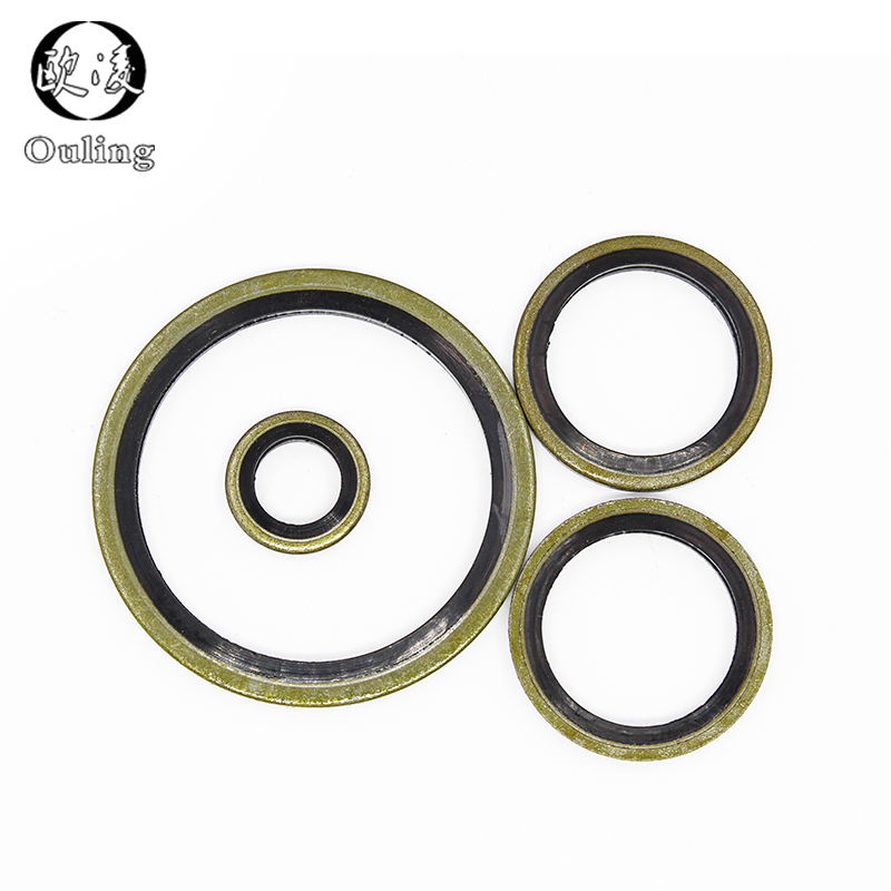 Joint d'étanchéité m6 m8 m10 m12 m14 m16 m18 m20 ~ m60, rondelle collée, bouchon de vidange d'huile en caoutchouc métallique, ensemble d'assortiment de joints d'étanchéité