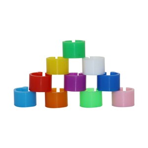 ID 6 mm wide 7mm 10 color bird foot ring plastic clip ring pigeon quail foot ring farm poultry supplies bird supplies 200 Pcs: 10 Colors x 20 Pcs