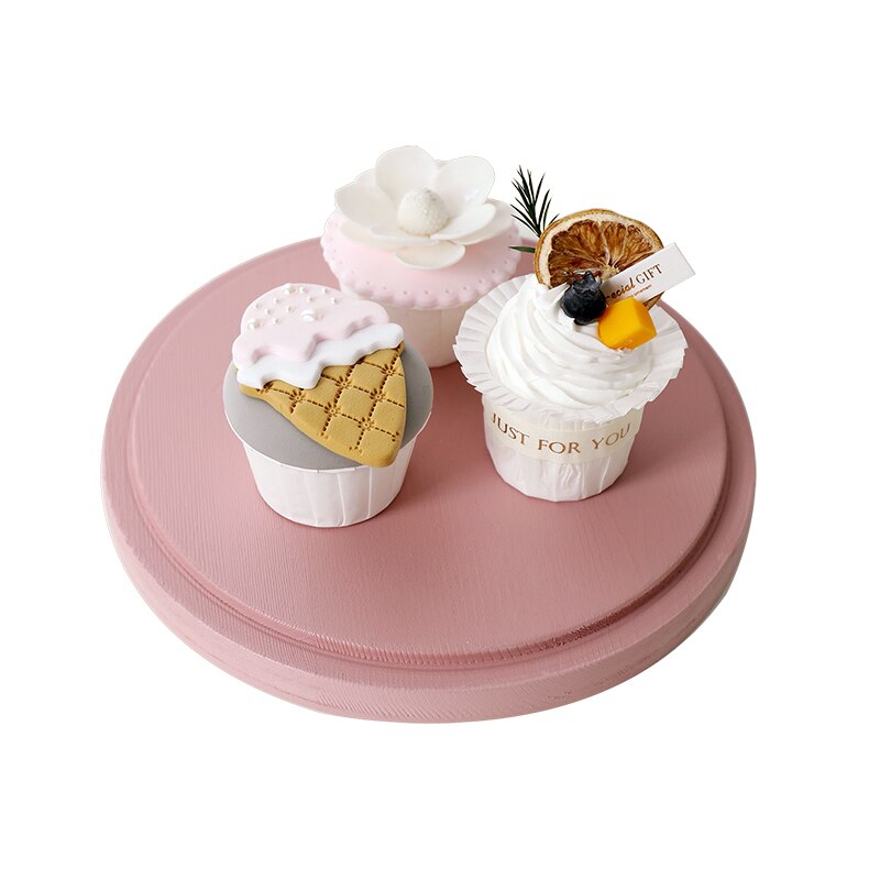 Simulation cupcake model top hat kop kage layout skyde rekvisitter dessert bord vindue dekoration dekoration